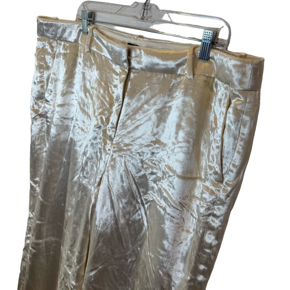 J CREW ‘Carolina Drapey Velvet’ Wide Leg Pants - Picture 5 of 17